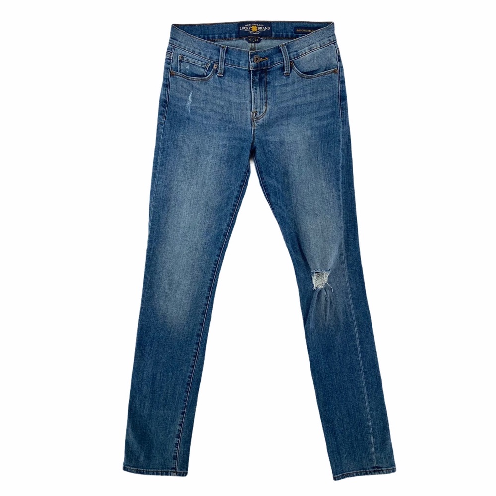 Lucky Brand Distressed Brooke Straight Leg Jean